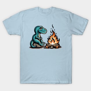 Dino with campfire T-Shirt